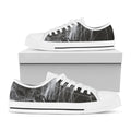 Toy Spiders And Cobweb Print White Low Top Sneakers