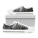 Toy Spiders And Cobweb Print White Low Top Shoes