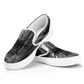 Toy Spiders And Cobweb Print White Slip On Sneakers