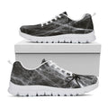 Toy Spiders And Cobweb Print White Running Shoes
