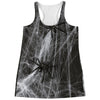 Toy Spiders And Cobweb Print Women's Racerback Tank Top