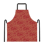 Traditional Chinese Dragon Pattern Print Apron