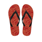 Traditional Chinese Dragon Pattern Print Flip Flops
