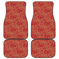 Traditional Chinese Dragon Pattern Print Front and Back Car Floor Mats