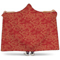 Traditional Chinese Dragon Pattern Print Hooded Blanket