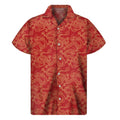 Traditional Chinese Dragon Pattern Print Men's Short Sleeve Shirt