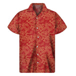 Traditional Chinese Dragon Pattern Print Men's Short Sleeve Shirt