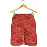 Traditional Chinese Dragon Pattern Print Men's Shorts
