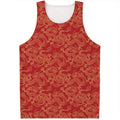 Traditional Chinese Dragon Pattern Print Men's Tank Top