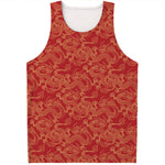 Traditional Chinese Dragon Pattern Print Men's Tank Top