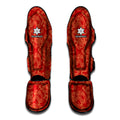 Traditional Chinese Dragon Pattern Print Muay Thai Shin Guards