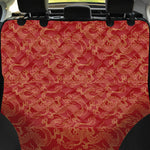 Traditional Chinese Dragon Pattern Print Pet Car Back Seat Cover