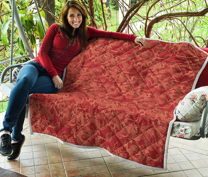 Traditional Chinese Dragon Pattern Print Quilt