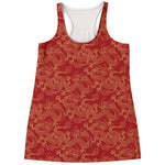 Traditional Chinese Dragon Pattern Print Women's Racerback Tank Top