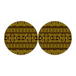 Traditional Thai Flower Pattern Print Car Coasters