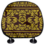 Traditional Thai Flower Pattern Print Car Headrest Covers