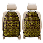 Traditional Thai Flower Pattern Print Car Seat Organizers