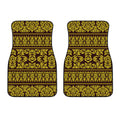 Traditional Thai Flower Pattern Print Front Car Floor Mats