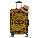 Traditional Thai Flower Pattern Print Luggage Cover