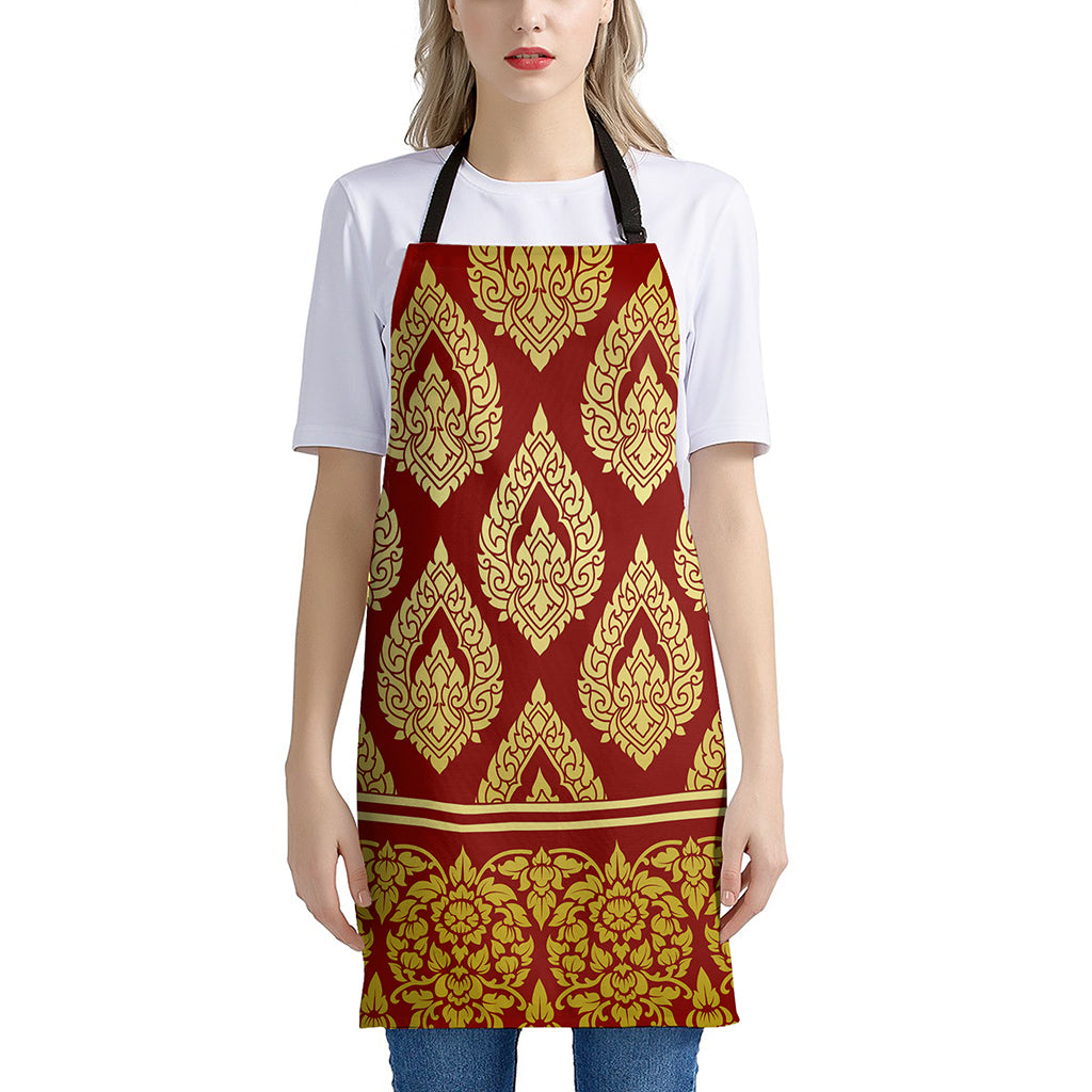 Traditional Thai Pattern Print Apron