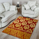 Traditional Thai Pattern Print Area Rug