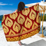 Traditional Thai Pattern Print Beach Sarong Wrap