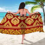 Traditional Thai Pattern Print Beach Sarong Wrap