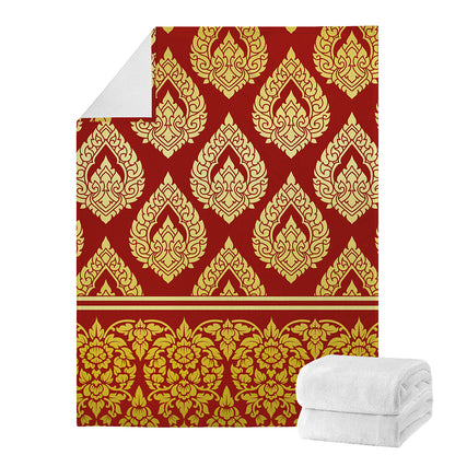 Traditional Thai Pattern Print Blanket