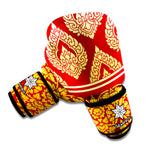 Traditional Thai Pattern Print Boxing Gloves