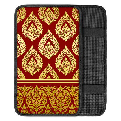 Traditional Thai Pattern Print Car Center Console Cover