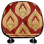 Traditional Thai Pattern Print Car Headrest Covers