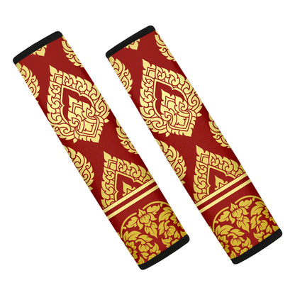 Traditional Thai Pattern Print Car Seat Belt Covers