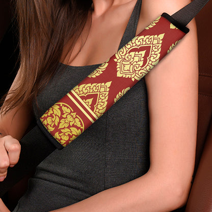 Traditional Thai Pattern Print Car Seat Belt Covers