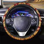 Traditional Thai Pattern Print Car Steering Wheel Cover
