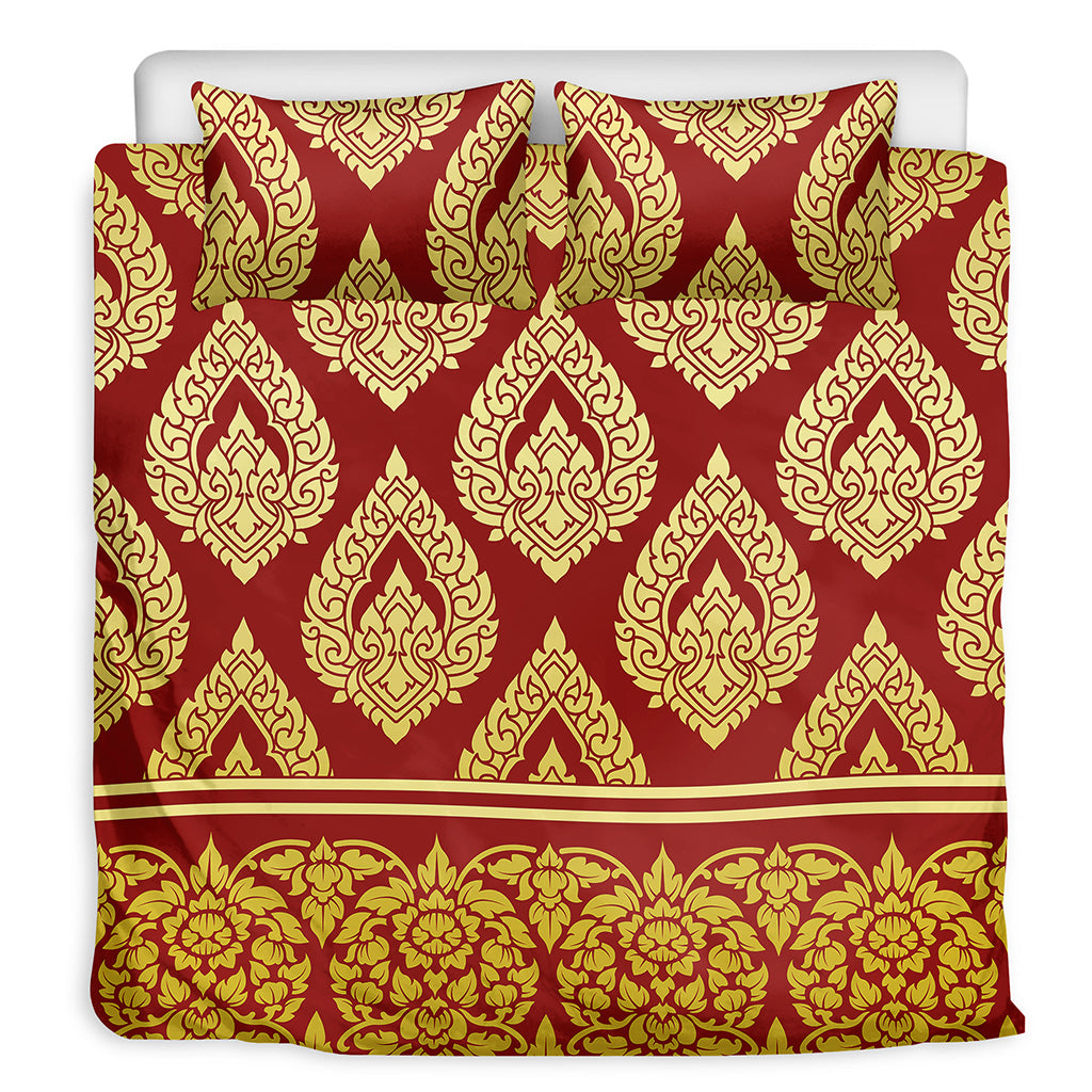 Traditional Thai Pattern Print Duvet Cover Bedding Set