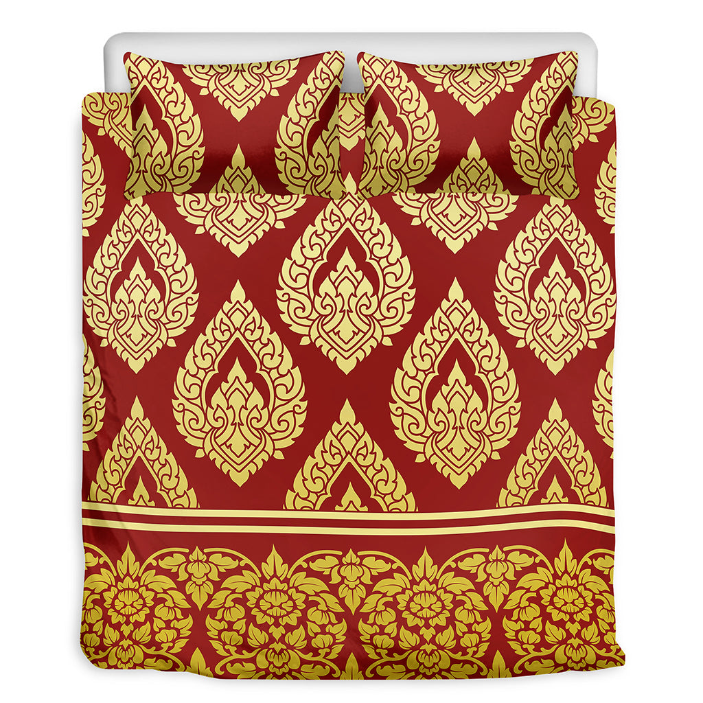 Traditional Thai Pattern Print Duvet Cover Bedding Set