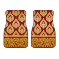 Traditional Thai Pattern Print Front Car Floor Mats
