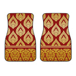 Traditional Thai Pattern Print Front Car Floor Mats