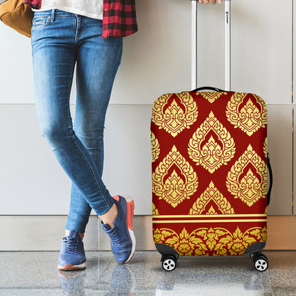 Traditional Thai Pattern Print Luggage Cover