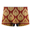 Traditional Thai Pattern Print Men's Boxer Briefs
