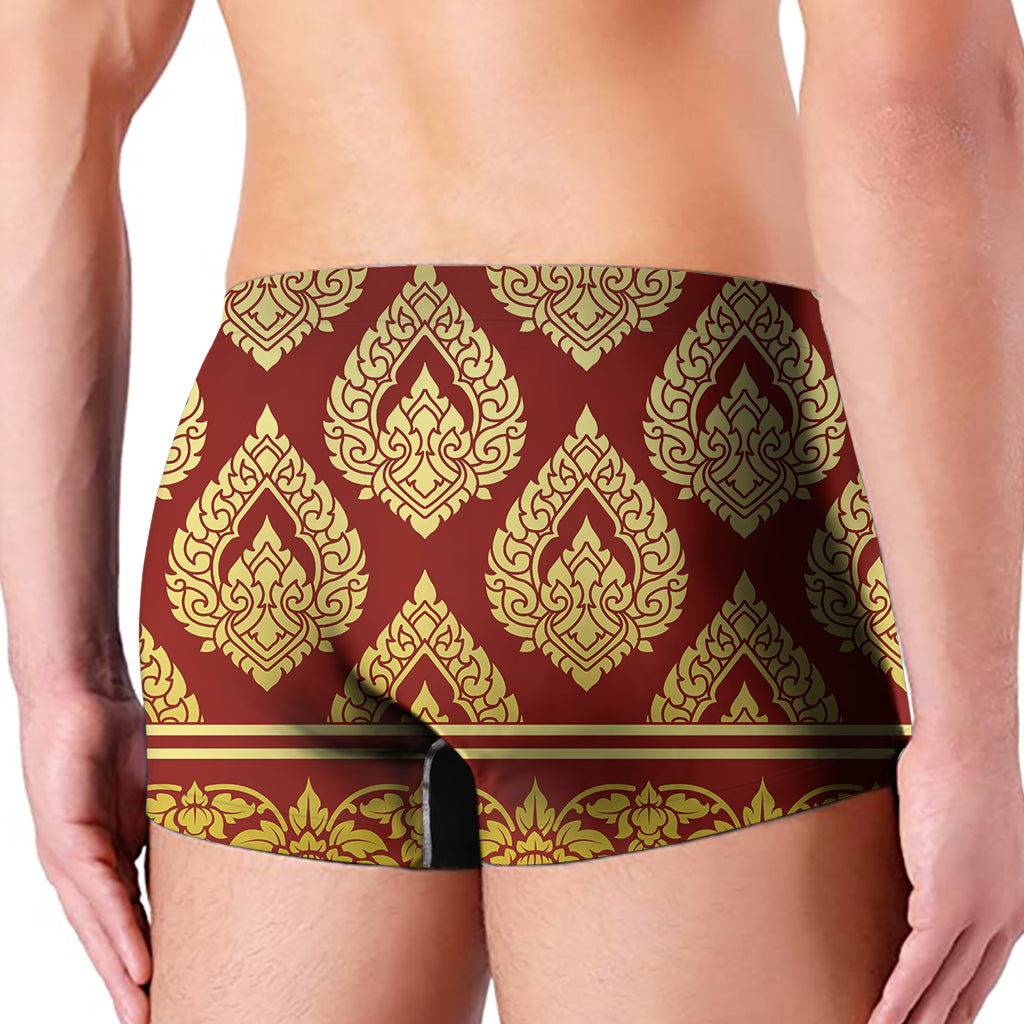 Traditional Thai Pattern Print Men's Boxer Briefs
