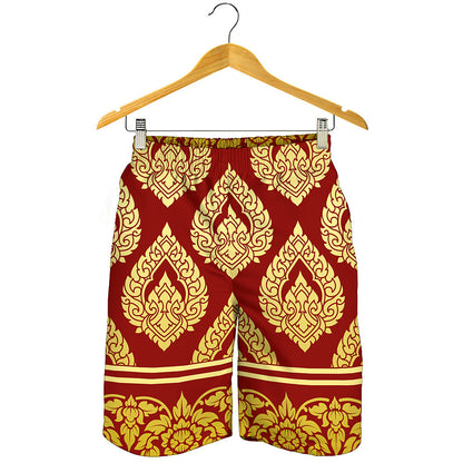 Traditional Thai Pattern Print Men's Shorts