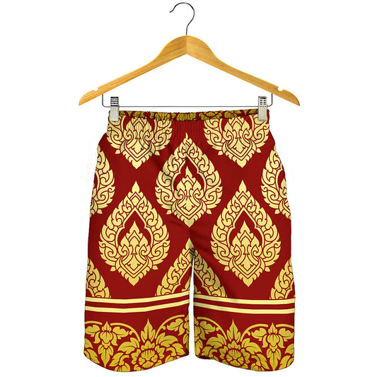 Traditional Thai Pattern Print Men's Shorts