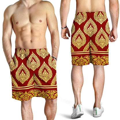 Traditional Thai Pattern Print Men's Shorts