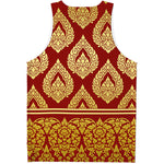 Traditional Thai Pattern Print Men's Tank Top