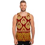 Traditional Thai Pattern Print Men's Tank Top