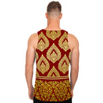 Traditional Thai Pattern Print Men's Tank Top