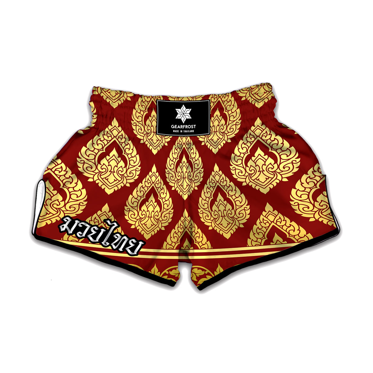 Traditional Thai Pattern Print Muay Thai Boxing Shorts