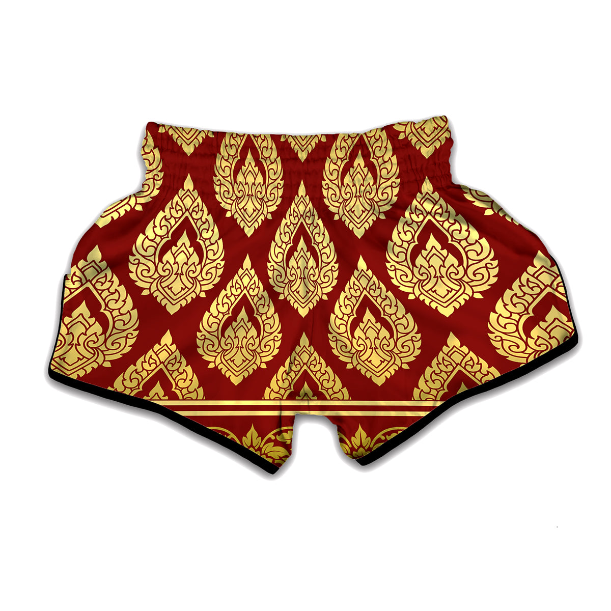 Traditional Thai Pattern Print Muay Thai Boxing Shorts