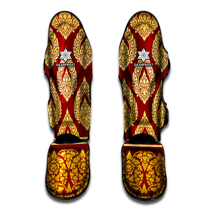 Traditional Thai Pattern Print Muay Thai Shin Guard